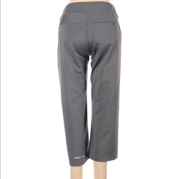 Under Armour Cropped Grey Active Workout Pants - Picture 2 of 6